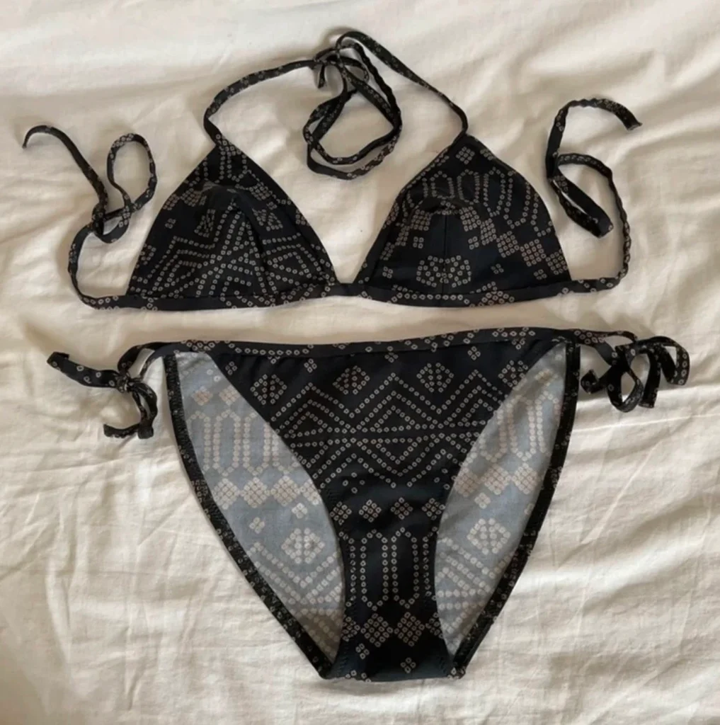 🔥-20%🔥 Bikini de 2 piezas Otra Tonalidad – Gris Antracita & Diseños – Talla 40 – photo 2